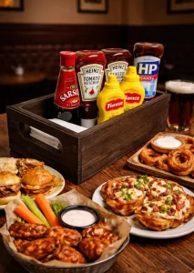 Condiment Crate with Food