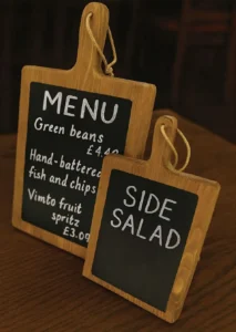 Paddle Menu Stand