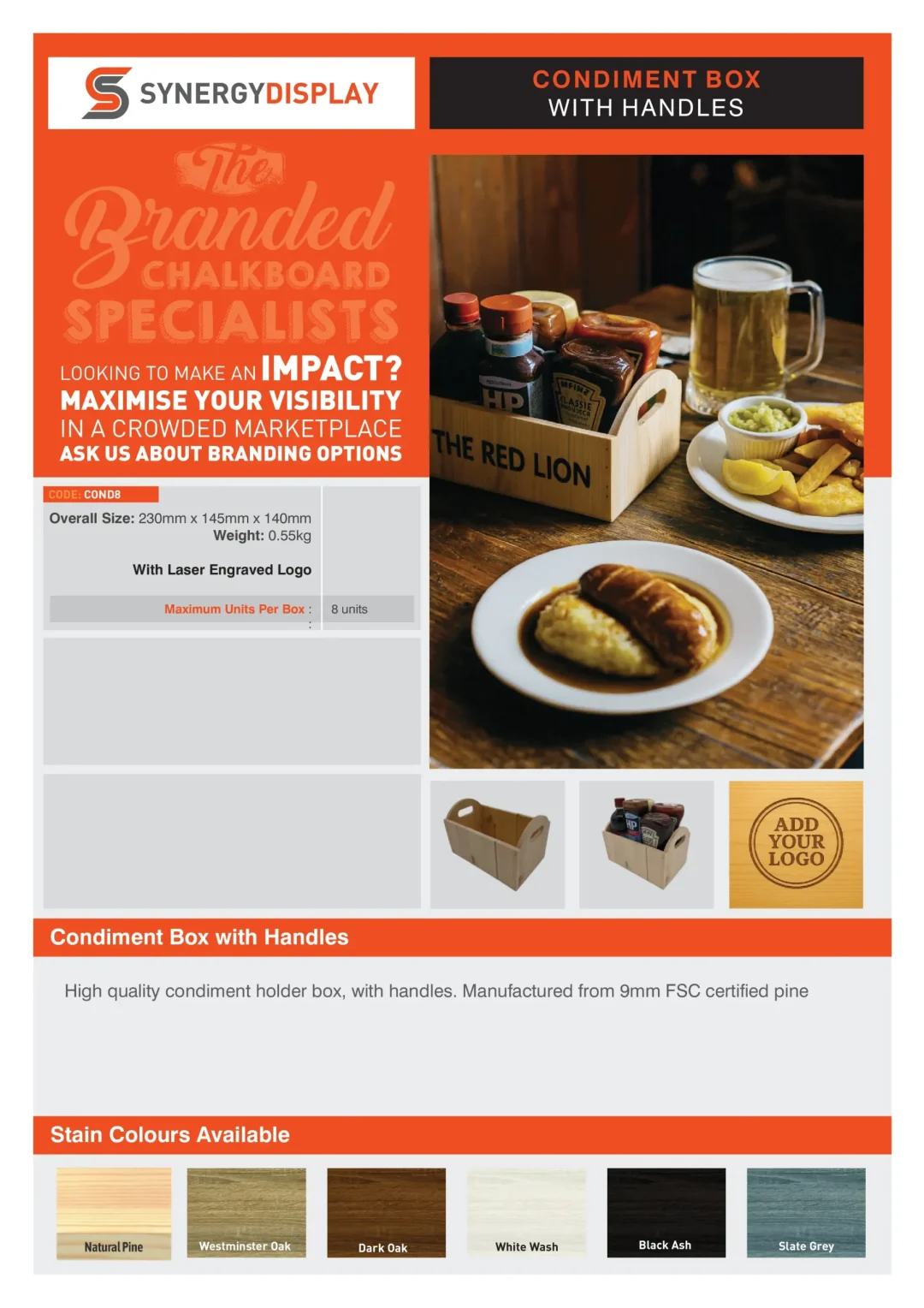 Condiment Box with Handles