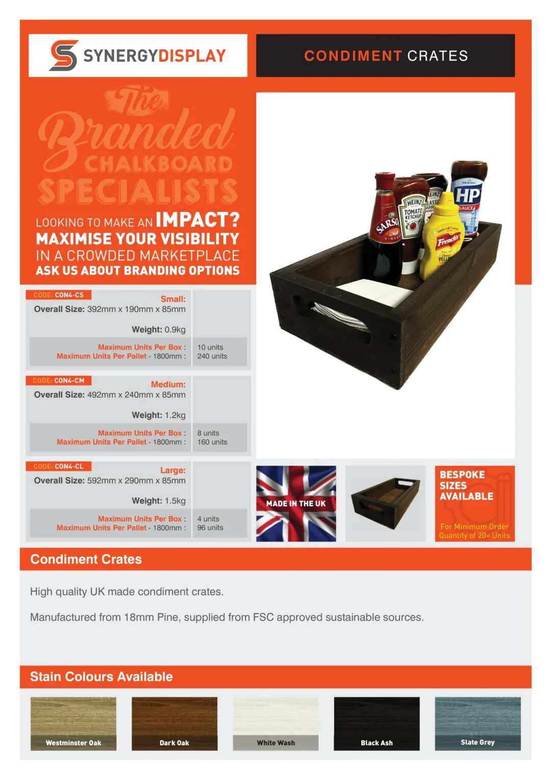 Condiment Crates
