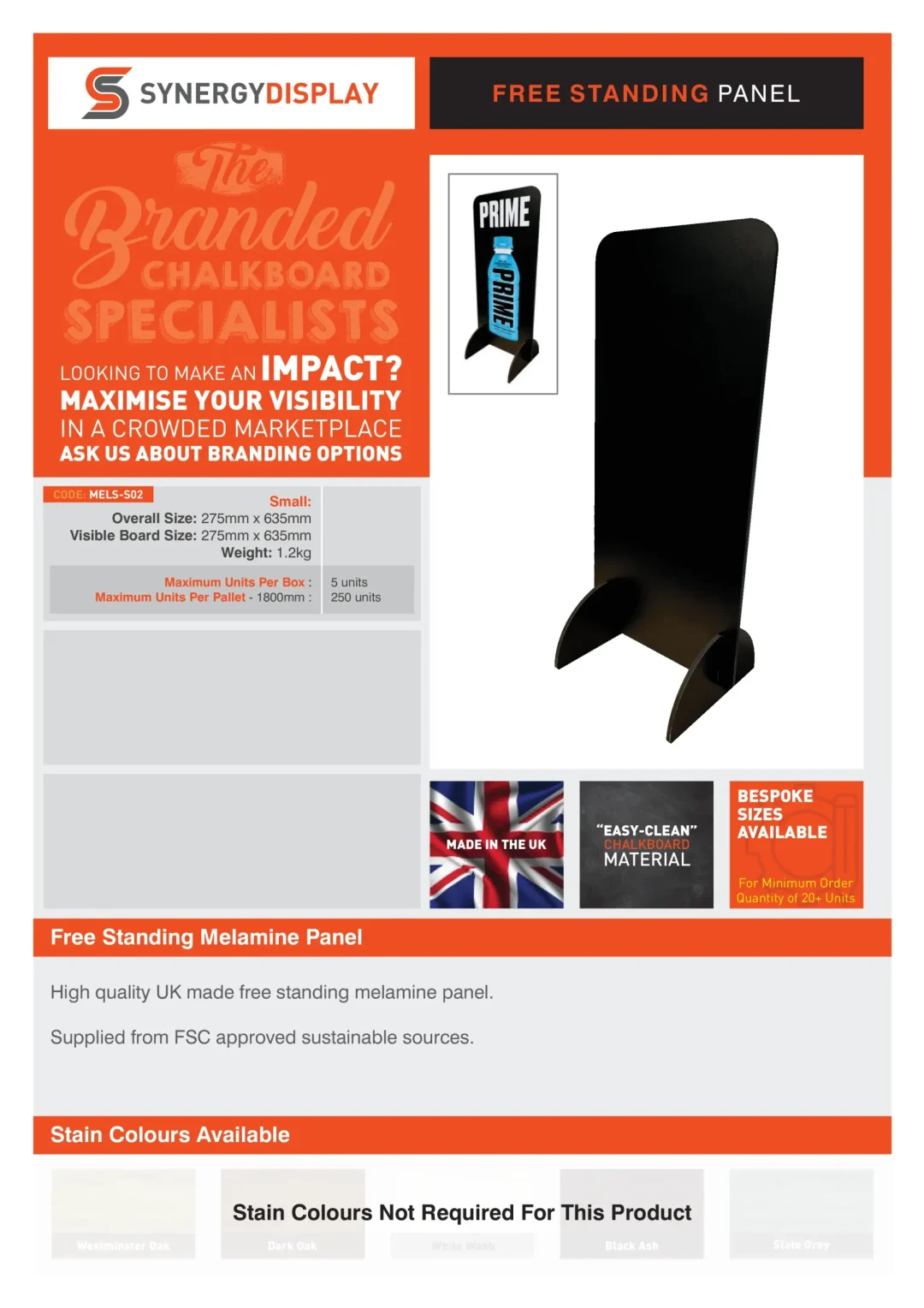 Free Standing Panel