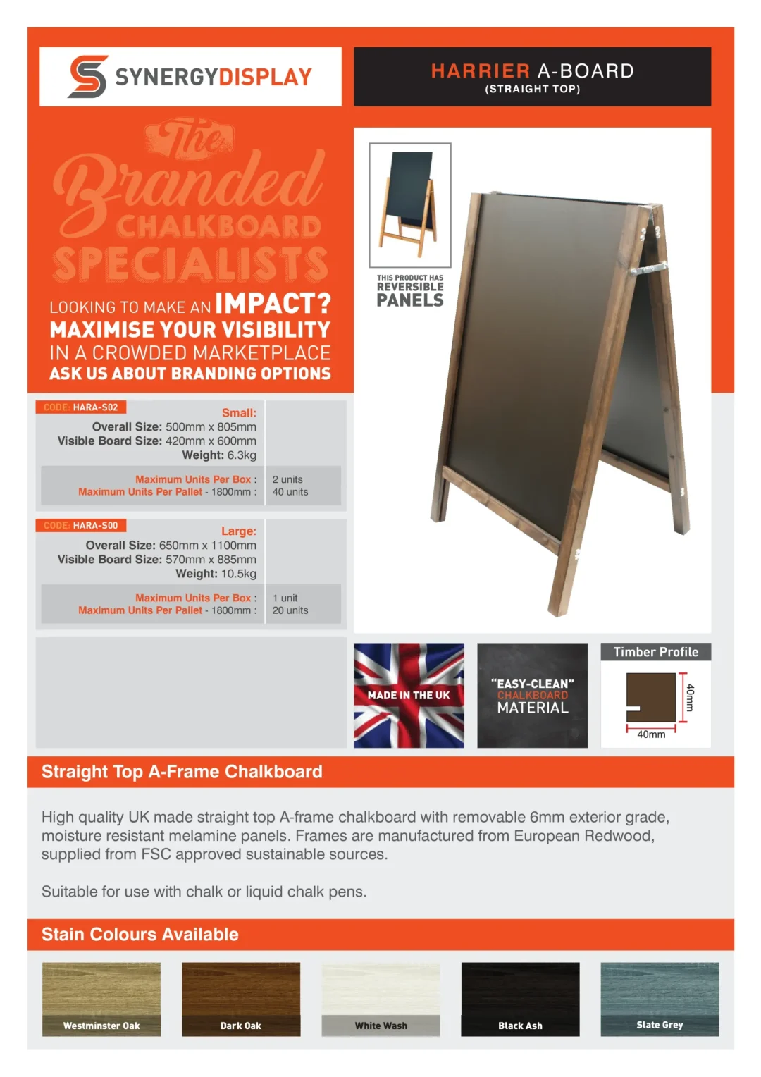 Harrier A-Board Straight Top