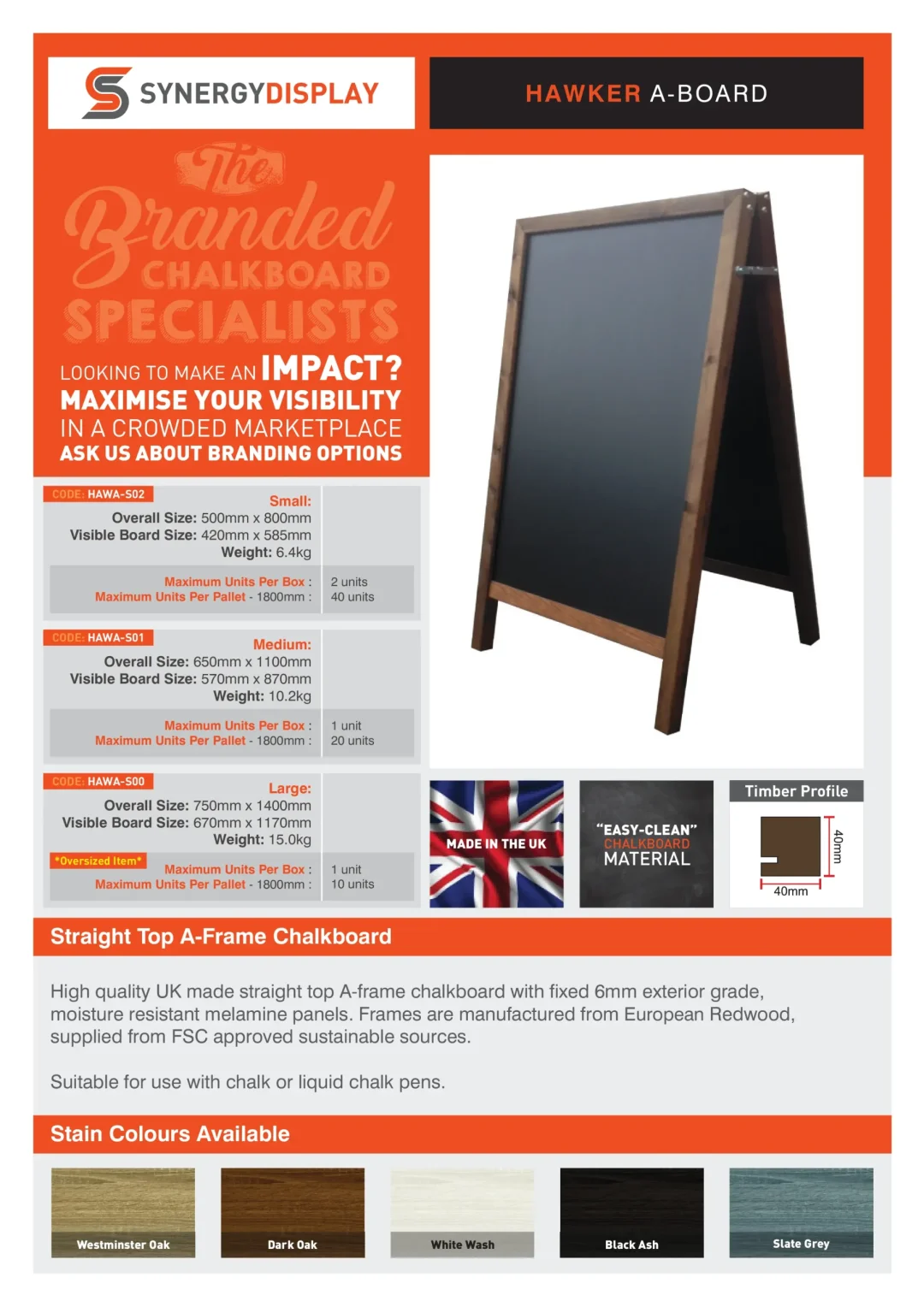 Hawker A-Board