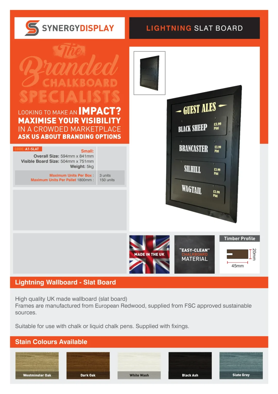 Lightning Slat Board