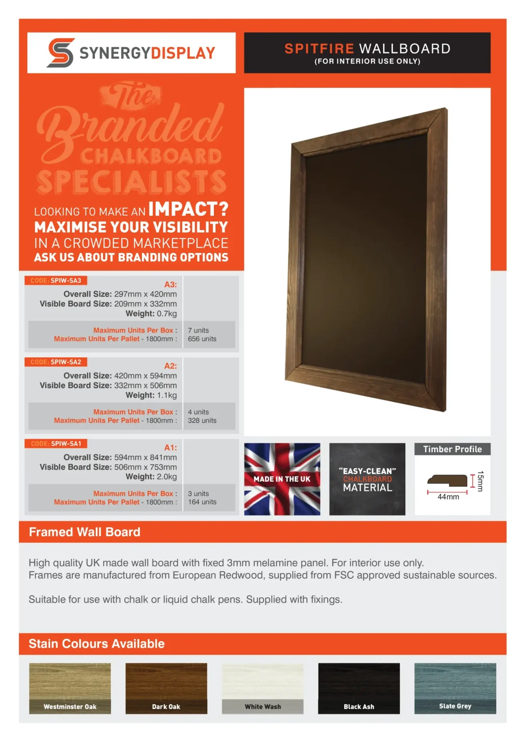 Spitfire Wallboard for Interior Use Only